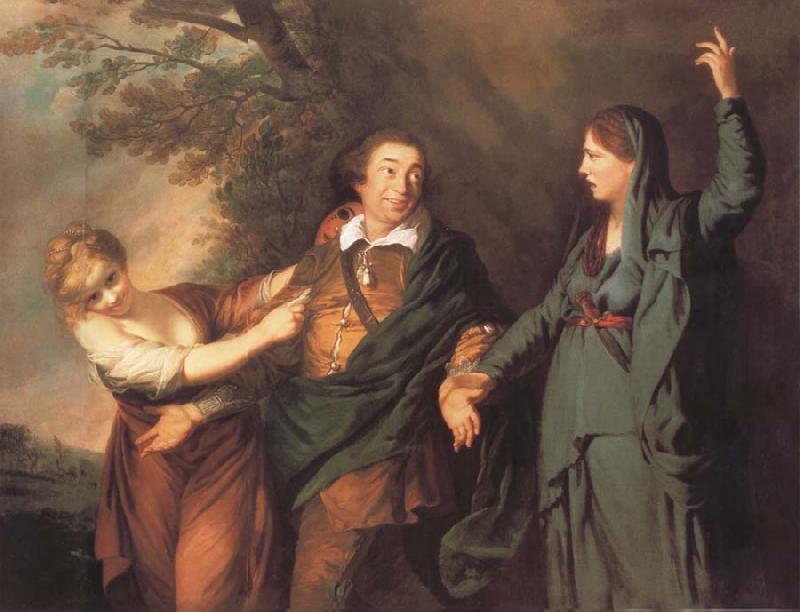 REYNOLDS, Sir Joshua Garrick Between tragedy and comedy Germany oil painting art